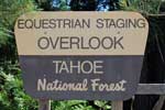 Overlook Equestrian Staging Area, Tahoe National Forest, CA